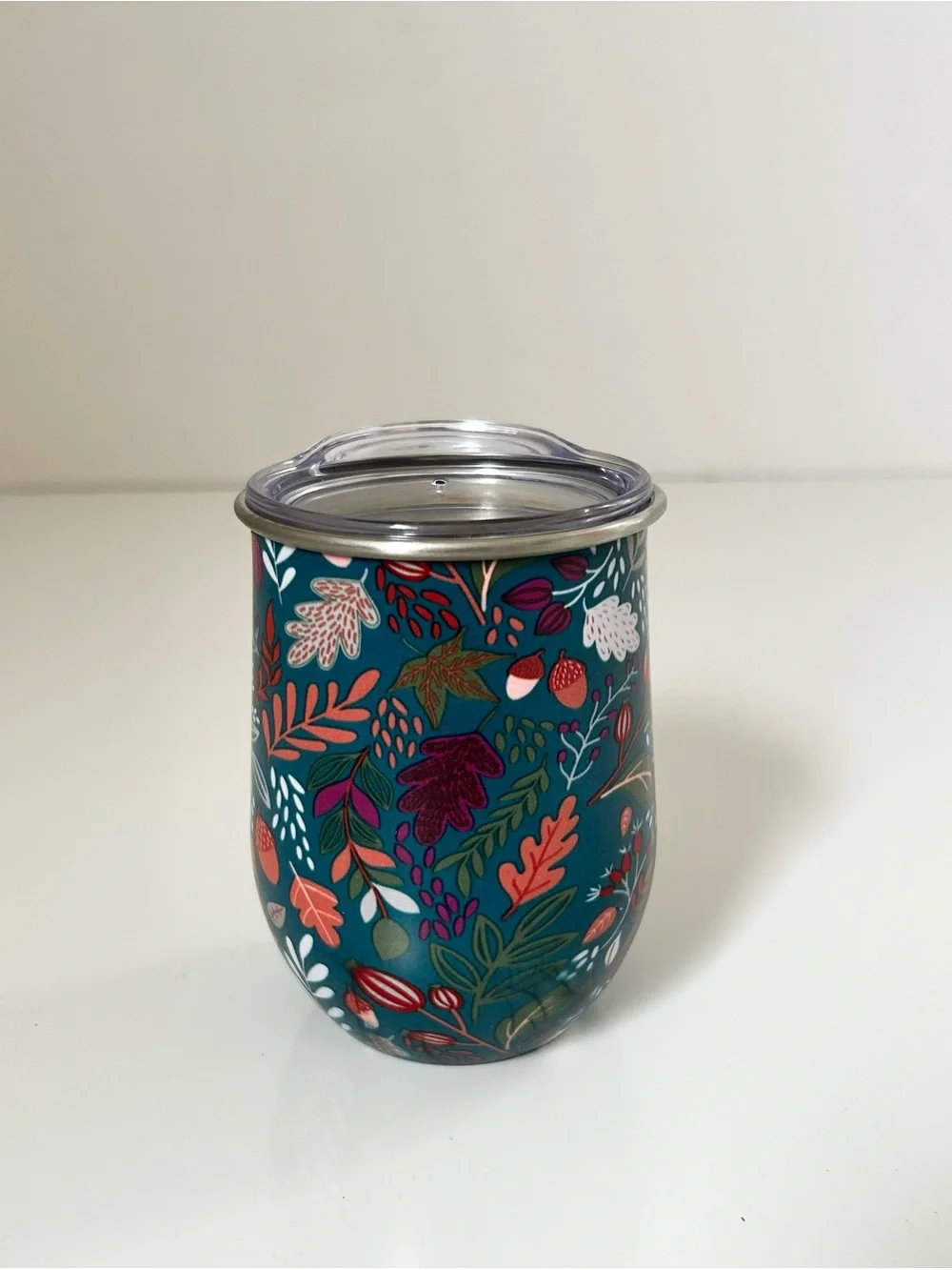 Fall Themed Stainless Steel Wine Tumbler Set